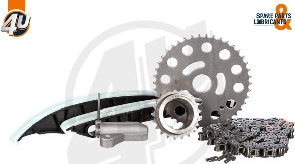 4U Autoparts 44050MR - Комплект ланцюга приводу распредвала avtolavka.club