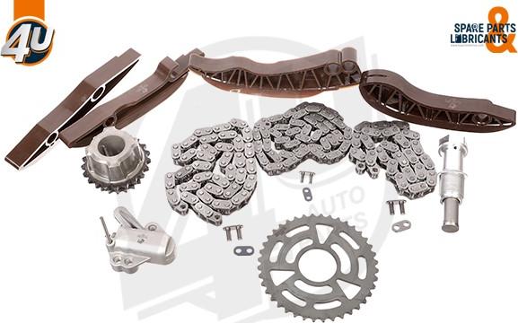 4U Autoparts 44014BW - Комплект ланцюга приводу распредвала avtolavka.club