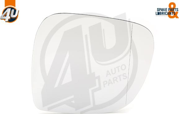 4U Autoparts 41548VV - Дзеркальне скло, зовнішнє дзеркало avtolavka.club