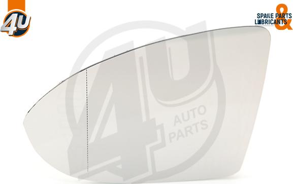 4U Autoparts 41524VV - Дзеркальне скло, зовнішнє дзеркало avtolavka.club