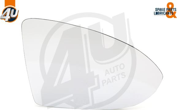 4U Autoparts 41525VV - Дзеркальне скло, зовнішнє дзеркало avtolavka.club