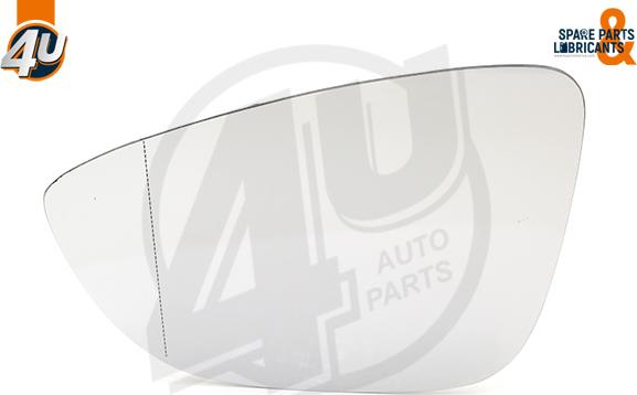 4U Autoparts 41526VV - Дзеркальне скло, зовнішнє дзеркало avtolavka.club