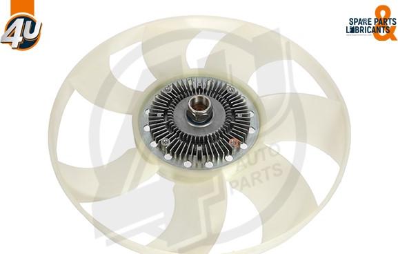 4U Autoparts 15501FR - Вентилятор, охолодження двигуна avtolavka.club