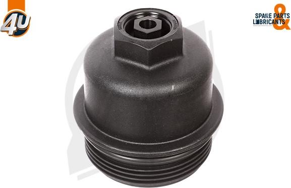 4U Autoparts 16486BW - Кришка, корпус масляного фільтра avtolavka.club