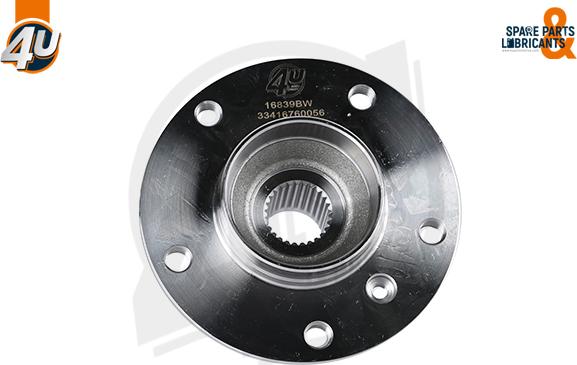 4U Autoparts 16839BW - Маточина колеса avtolavka.club