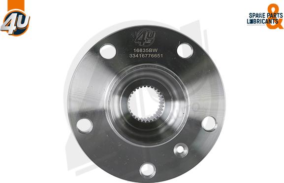 4U Autoparts 16835BW - Маточина колеса avtolavka.club