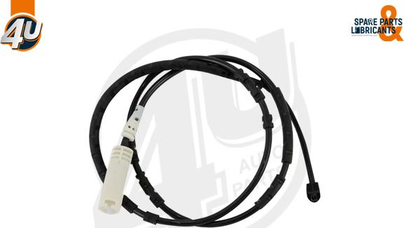 4U Autoparts 12423BW - Сигналізатор, знос гальмівних колодок avtolavka.club