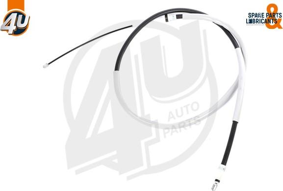 4U Autoparts 38323PU - Трос, гальмівна система avtolavka.club