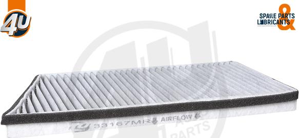 4U Autoparts 33167MR - Фільтр, повітря у внутрішній простір avtolavka.club