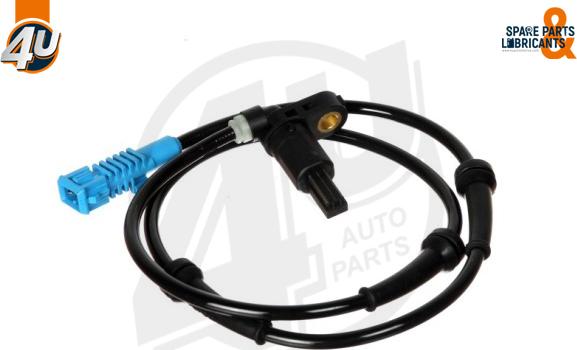 4U Autoparts 20453PU - Датчик ABS, частота обертання колеса avtolavka.club