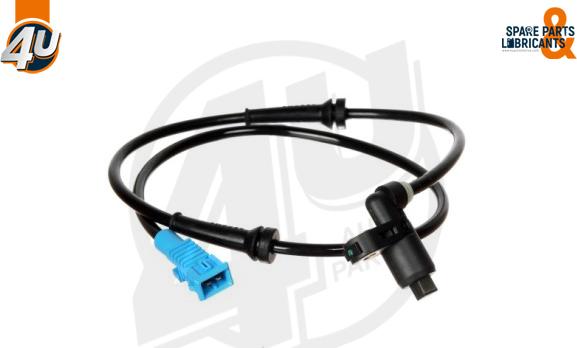 4U Autoparts 20452PU - Датчик ABS, частота обертання колеса avtolavka.club