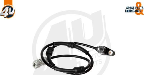 4U Autoparts 20466PU - Датчик ABS, частота обертання колеса avtolavka.club