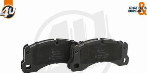 4U Autoparts 22472VV - Гальмівні колодки, дискові гальма avtolavka.club