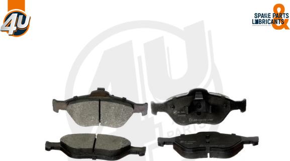 4U Autoparts 22696FR - Гальмівні колодки, дискові гальма avtolavka.club