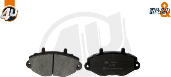 4U Autoparts 22693FR - Гальмівні колодки, дискові гальма avtolavka.club