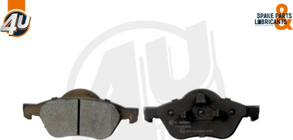 4U Autoparts 22608RN - Гальмівні колодки, дискові гальма avtolavka.club