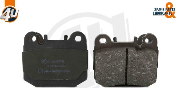 4U Autoparts 22057MR - Гальмівні колодки, дискові гальма avtolavka.club