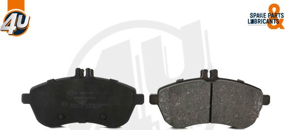 4U Autoparts 22084MR - Гальмівні колодки, дискові гальма avtolavka.club