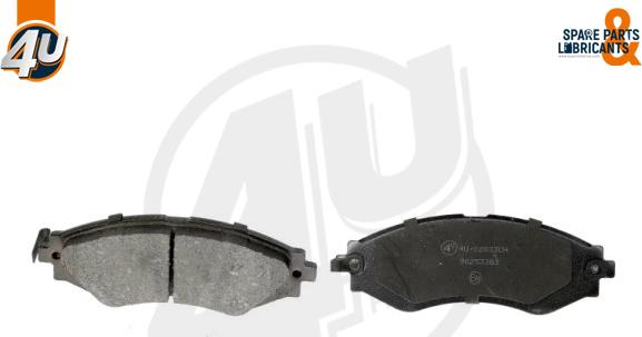 4U Autoparts 22833CH - Гальмівні колодки, дискові гальма avtolavka.club