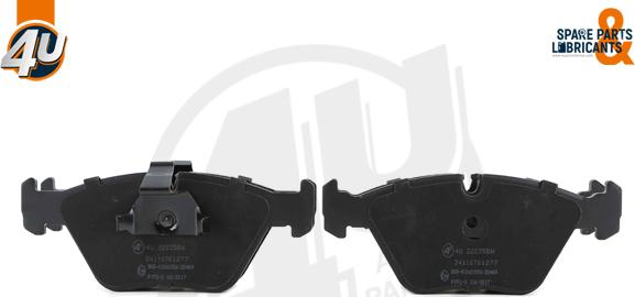 4U Autoparts 22235BW - Гальмівні колодки, дискові гальма avtolavka.club