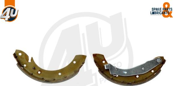 4U Autoparts 22784PU - Комплект гальм, барабанний механізм avtolavka.club