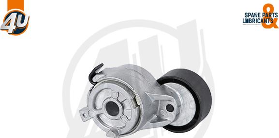 4U Autoparts 72502PU - Натягувач ременя, клинові зуб. avtolavka.club