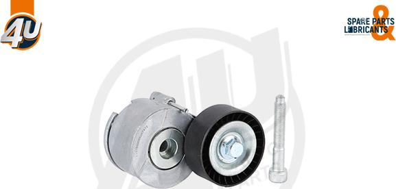 4U Autoparts 72511PU - Натягувач ременя, клинові зуб. avtolavka.club