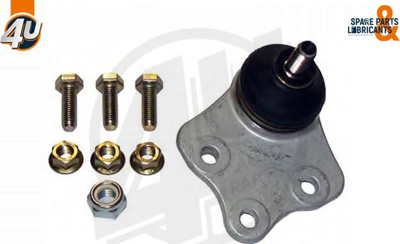 4U Autoparts B59054 - Шарова опора, несучий / направляючий шарнір avtolavka.club