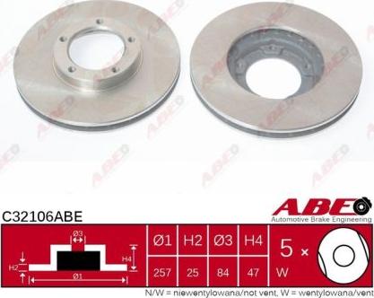 ABE C32106ABE - Гальмівний диск avtolavka.club