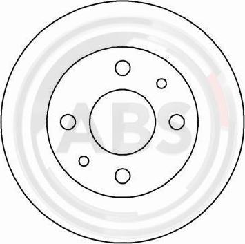 A.B.S. 16595 - Гальмівний диск avtolavka.club