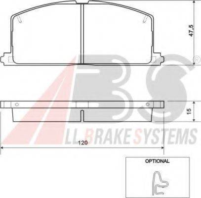 A.B.S. 36535 OE - Гальмівні колодки, дискові гальма avtolavka.club