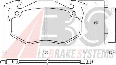 A.B.S. 36525 OE - Гальмівні колодки, дискові гальма avtolavka.club