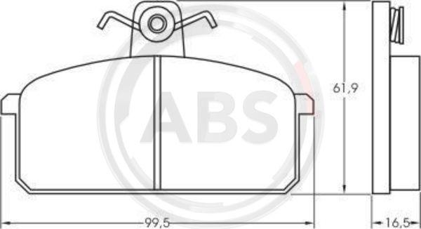 A.B.S. 36146 - Гальмівні колодки, дискові гальма avtolavka.club