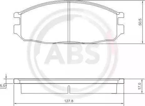 A.B.S. 36776 - Гальмівні колодки, дискові гальма avtolavka.club