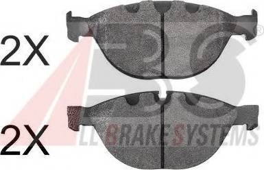 A.B.S. 37463 OE - Гальмівні колодки, дискові гальма avtolavka.club