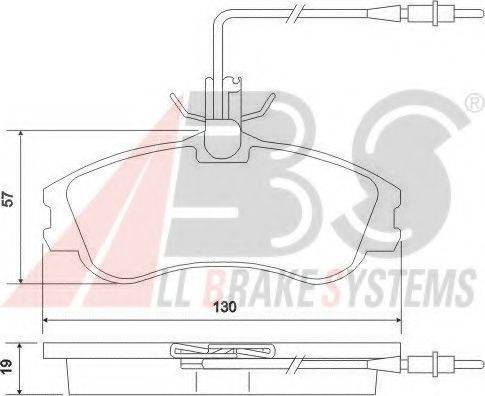 A.B.S. 37016 OE - Гальмівні колодки, дискові гальма avtolavka.club