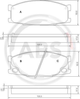 A.B.S. 37026 - Гальмівні колодки, дискові гальма avtolavka.club