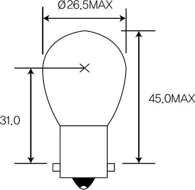 ACDelco ACBA15SA - Лампа розжарювання, ліхтар покажчика повороту avtolavka.club