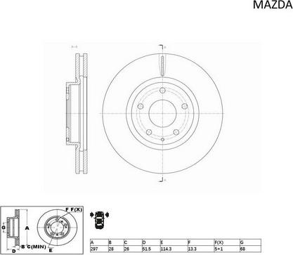 ACDelco ACDR2548 - Гальмівний диск avtolavka.club