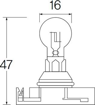 ACDelco ACPSX24W - Лампа розжарювання, протитуманні фари avtolavka.club