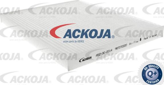 ACKOJA A52-30-0014 - Фільтр, повітря у внутрішній простір avtolavka.club