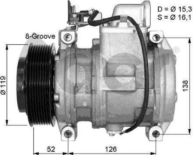 ACR 134426 - Компресор, кондиціонер avtolavka.club