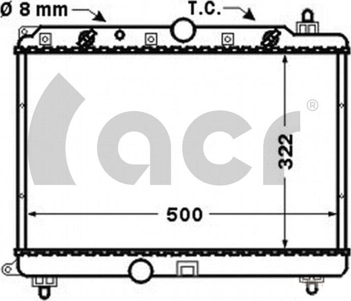 ACR 300900 - Конденсатор, кондиціонер avtolavka.club