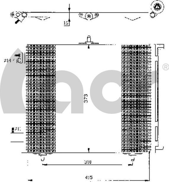 ACR 300433 - Конденсатор, кондиціонер avtolavka.club