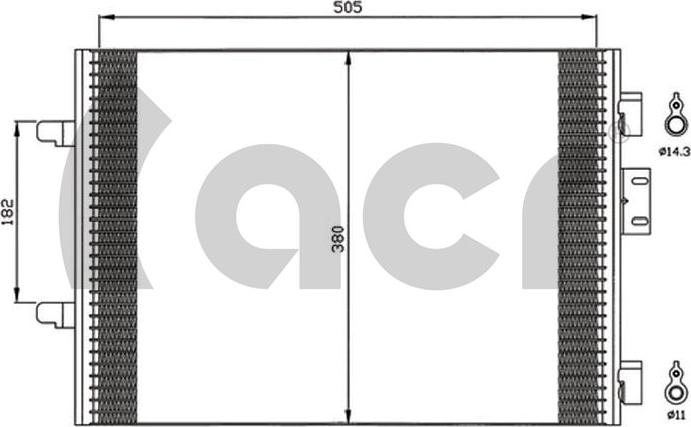 ACR 300593 - Конденсатор, кондиціонер avtolavka.club