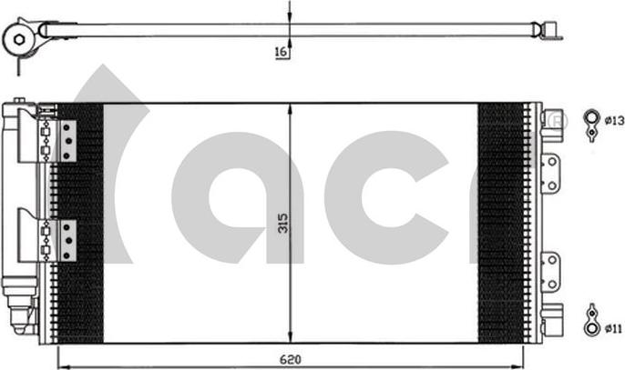 ACR 300597 - Конденсатор, кондиціонер avtolavka.club