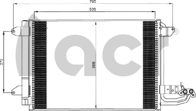 ACR 300561 - Конденсатор, кондиціонер avtolavka.club