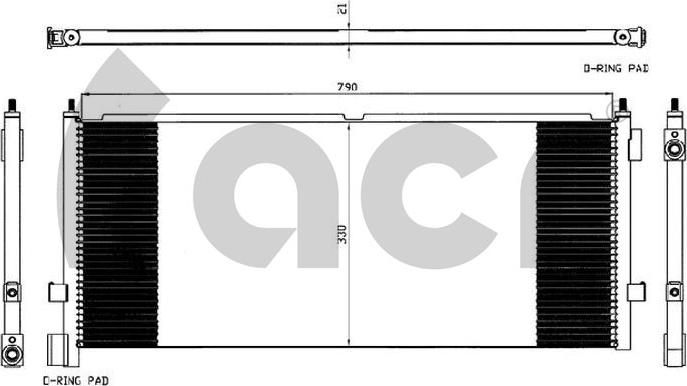 ACR 300563 - Конденсатор, кондиціонер avtolavka.club