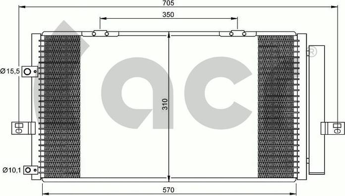 ACR 300647 - Конденсатор, кондиціонер avtolavka.club