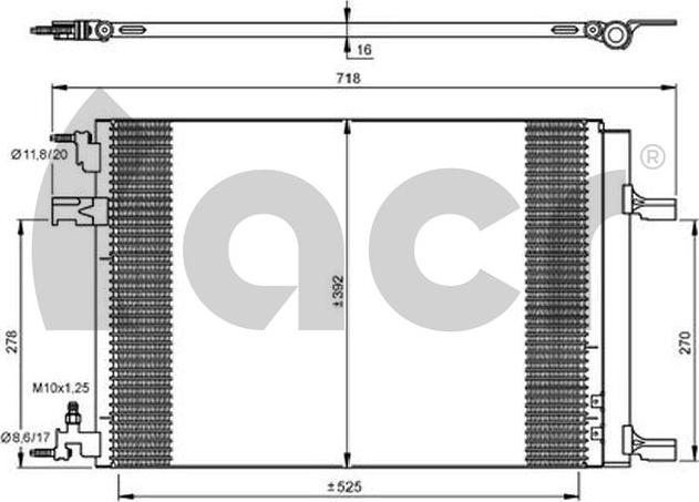 ACR 300663 - Конденсатор, кондиціонер avtolavka.club